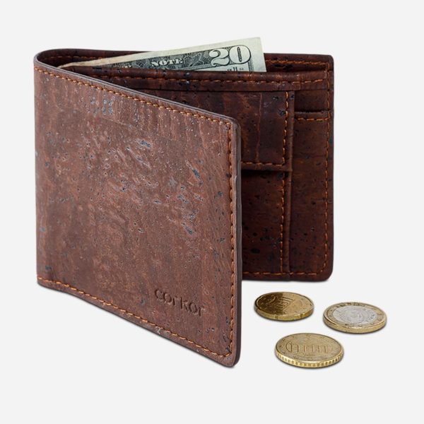 Geldbörse mit Münzfach (braun)