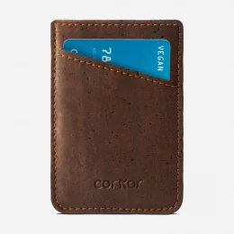 Kork Kartenetui minimalist braun