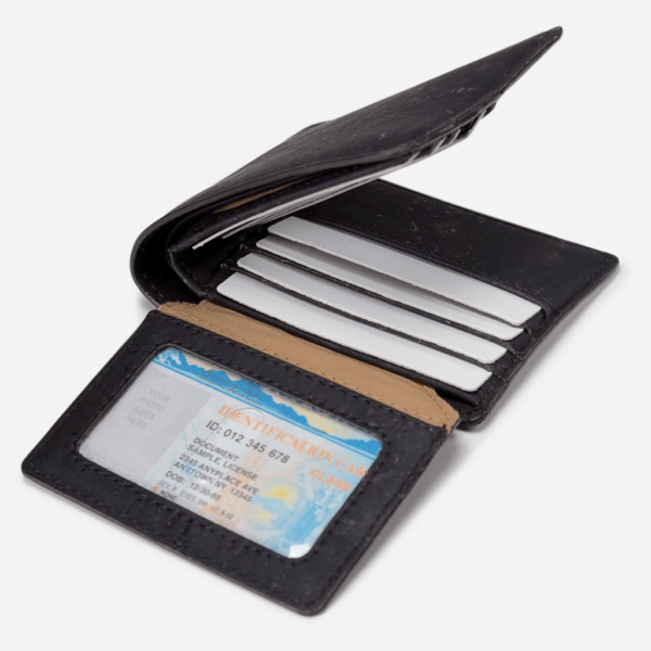 Brieftasche mit ID-Fenster (schwarz)